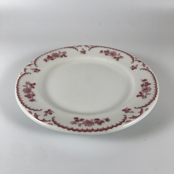 Vintage Shenango China Chardon Rose Red Small Bread Plate SHOCHRR - Picture 3 of 6